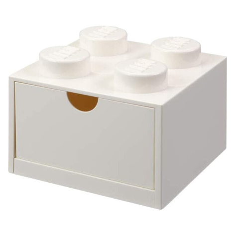 Stolní box LEGO, se zásuvkou, malý (4), bílá - 40201735 SmartLife