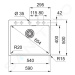 FRANKE Maris Fragranitový dřez MRG 610-54 FTL, 590x500 mm, matná černá 114.0661.453