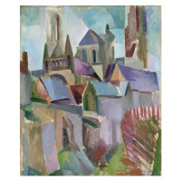 Obrazová reprodukce Towers of Laon, 1912, Delaunay, Robert, 33.2 × 40 cm