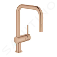 Grohe 32322DL2 - Dřezová baterie s výsuvnou sprškou, kartáčovaný Warm Sunset