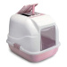 IMAC Krytý kočičí záchod s uhlíkovým filtrem a lopatkou - růžový - D 50 × Š 40 × V 40 cm