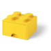 LEGO Úložný box 4 s šuplíkem - žlutá