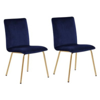 Sada 2 židlí modrá RUBIO, 167032