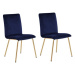 Sada 2 židlí modrá RUBIO, 167032