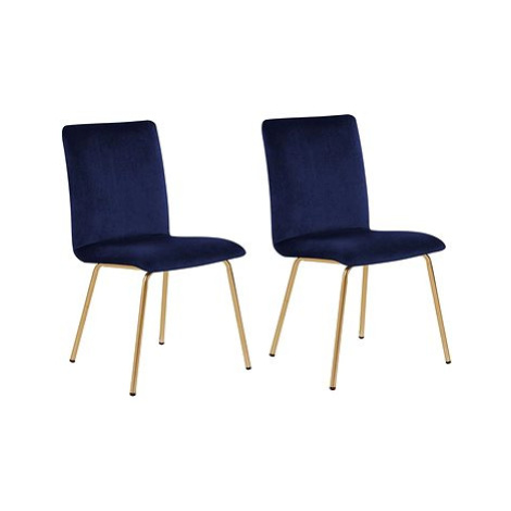 Sada 2 židlí modrá RUBIO, 167032 BELIANI