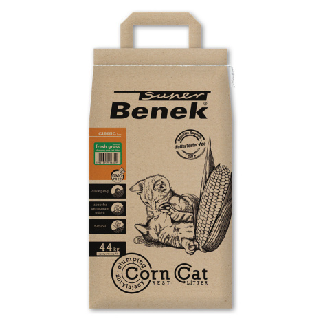 Benek Super Corn Cat čerstvá tráva - 35 l (cca 22 kg) Super Benek