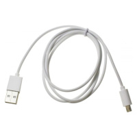 Datový kabel USB ALIGATOR microUSB nabíjecí, White