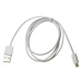 Datový kabel USB ALIGATOR microUSB nabíjecí, White