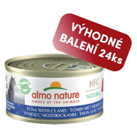 Almo Nature HFC Natural - Tuňák a mušle 70g výhodné balení 24ks