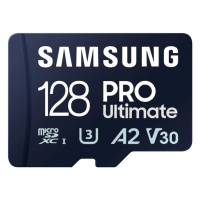 Samsung PRO Ultimate UHS-I U3 (Class 10) SDXC 128GB + SD adaptér - MB-MY128SA/WW