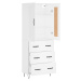 vidaXL Skříň highboard bílá 69,5 x 34 x 180 cm kompozitní dřevo