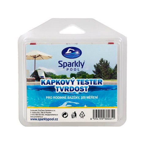 Sparkly POOL Kapkový tester vody v bazénu - tvrdost