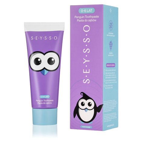 SEYSSO Kids Penguin dětská zubní pasta s hydroxyapatitem 0-6 let (ovocná), 75ml