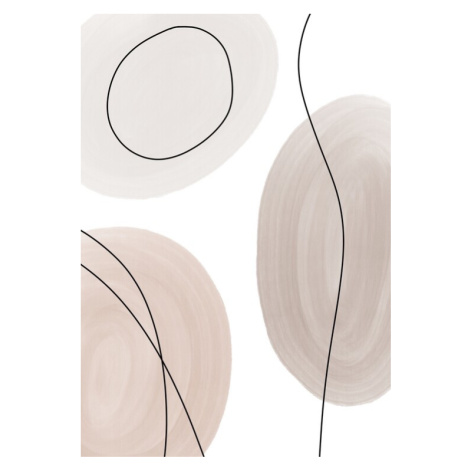 Plakát, Obraz - Abstract shapes, Veronika Boulová, 26.7 × 40 cm