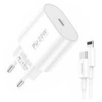 Foneng EU39 1x síťová nabíječka USB PD 3.0 + kabel USB C na Lightning