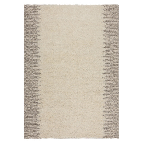 Flair Rugs koberce Ručně tkaný kusový koberec Minerals Border Natural - 120x170 cm