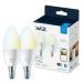 WiZ SET 2x LED žárovka E14 C37 Candle 4,9W (40W) 470lm 2700-6500K IP20, stmívatelná