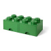 LEGO úložný box 8 s šuplíky - tmavě zelená