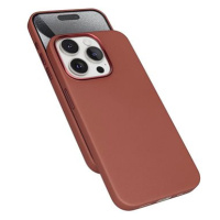 Epico Mag+ kožený kryt iPhone 15 Pro - hnědý