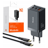 Mcdodo Rychlonabíječka Do Sítě Napájecí Adaptér 3X Usb-c Pd Usb Gan 67W Kabel 2M