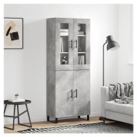 vidaXL Skříň highboard betonově šedá 69,5x34x180 cm kompozitní dřevo