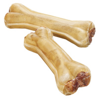 Barkoo žvýkací kosti plněné hovězím býkovcem, M - 6 kusů à ca. 17 cm
