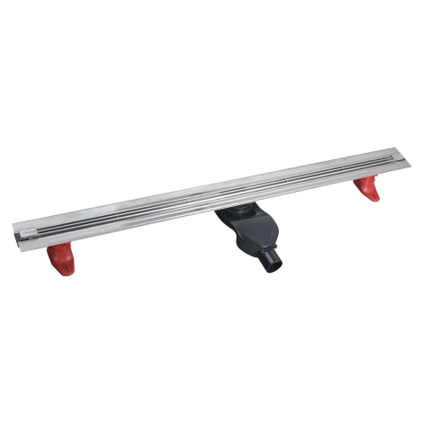 Polysan Slim - Nerezový sprchový žlab Spring s roštem, délka 120 cm, do prostoru, nerez SV120