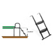 Žebřík na trampolínu Trampoline Ladder Exit Toys ocelový pro rám ve výšce 50–65 cm