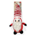 Hračka Dog Fantasy Winter Tale Santa s čepicí, pískací 40cm