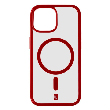 Cellularline POP MAG zadní kryt s MagSafe Apple iPhone 15 čirý/červený