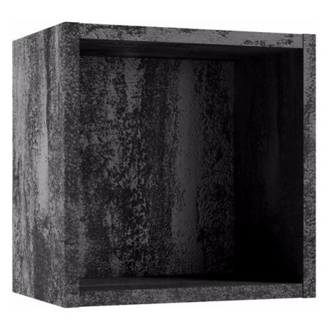 Otevřená koupelnová skříňka Kubik 30 mělká černý