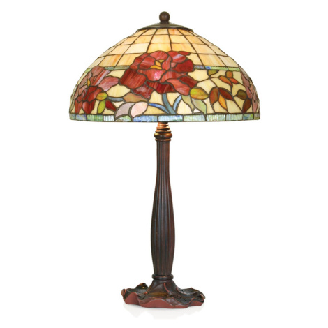 Artistar Ručně vyráběná stolní lampa Esmee ve stylu Tiffany