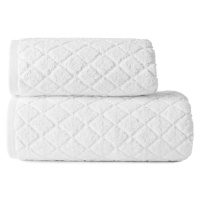 Bavlněný froté ručník se vzorem OLIWIER 50x90 cm bílá 520 gr Mybesthome