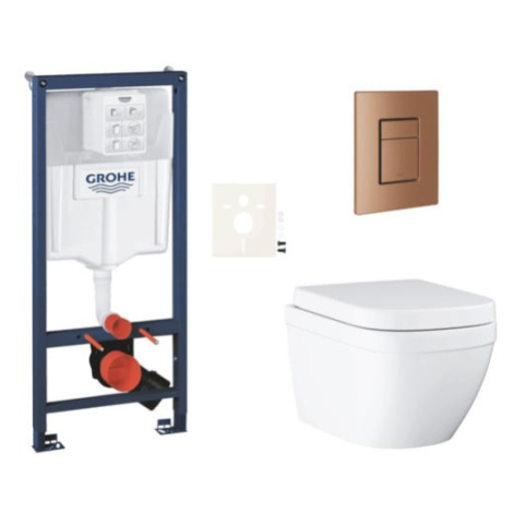 Závěsný wc set do lehkých stěn / předstěnová montáž Grohe Euro Ceramic SIKOGRSEUSCDL0