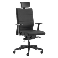 LD SEATING Kancelářská židle LASER 695-SYS, s podhlavníkem, černá, skladová