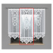 Panelová dekorační záclona na žabky KLAUDIA, bílá, šířka 60 cm výška od 120 cm do 160 cm (cena z