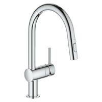 Dřezová baterie Grohe Minta s vytahovací sprškou chrom 32321002