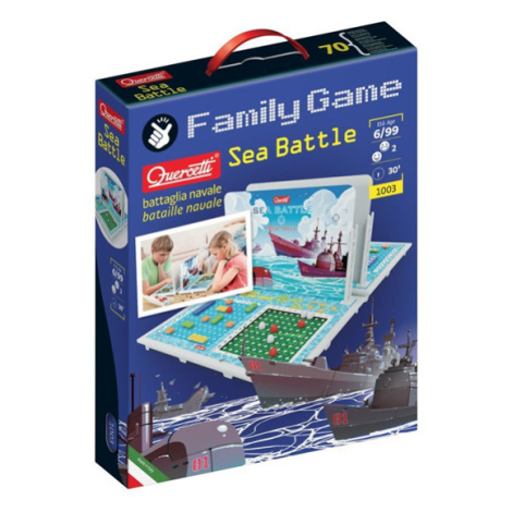 Quercetti Family Game Sea Battle – strategická hra Lodě (námořní bitva)