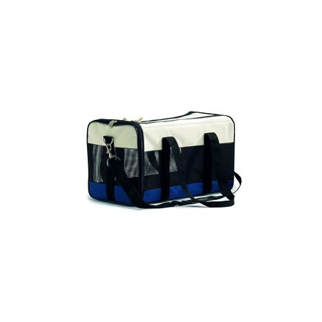 Beeztees Cestovní taška krémová modrá 43 × 25 × 27 cm