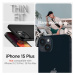 Spigen Thin Fit silikonové pouzdro na iPhone 15 PLUS 6.7" Black