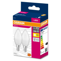 Osram SADA 2x LED Žárovka B38 E14/7,5W/230V 3000K - Osram