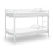 SHUMEE poschoďová postel 90 × 200 cm, kov, bílá