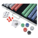 vidaXL Poker set s 1000 žetony hliník