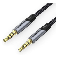 Vention TRRS 3.5mm Male to Male Aux Cable 1m Gray