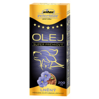 VITAR VETERINAE Lněný olej 200 ml