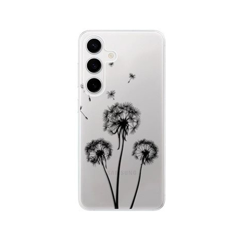 iSaprio Three Dandelions - black - Samsung Galaxy S24