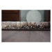 Dywany Lusczow Kusový koberec Shaggy SPACE 3D AARON hnědý