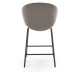 HALMAR Barová židle Cayden H121 popelavě šedá