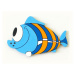 Dětská dekorace ryba modrá 42cm