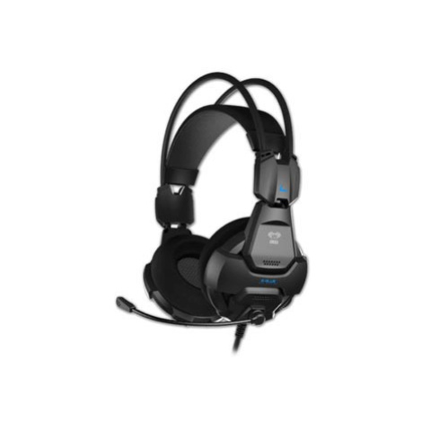 E-blue Cobra HS, herní sluchátka s mikrofonem, ovládání hlasitosti, černá, 2x 3.5 mm jack, DOPRO